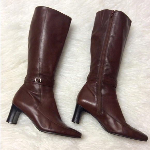 Naturalizer Shoes - NATURALIZER LEATHER KNEE HIGH BOOTS